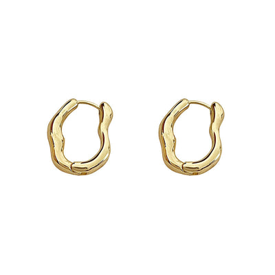 Irregular geometric ear buckles for women