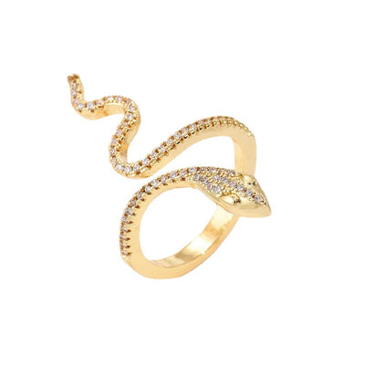 Snake shaped opening ring female