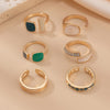 French retro luxury style ring set