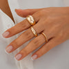 Fashion 3-piece opening ring set