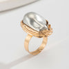 New Baroque pearl rings