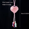 Pink Crystal Love Pendant