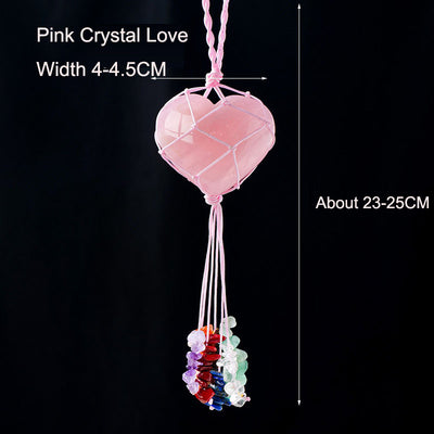 Pink Crystal Love Pendant