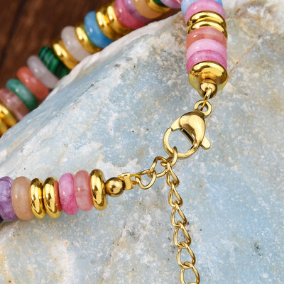 Dopamine colored natural bracelet for women