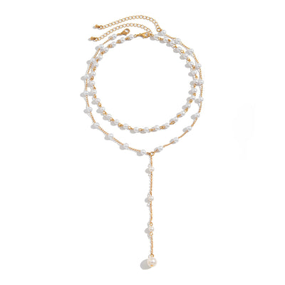 Fashionable pearl elegant necklace