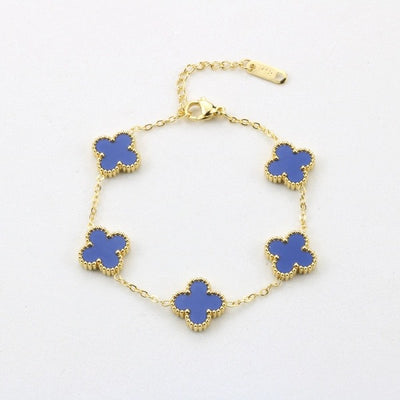 Four leaf clover bracelet for women