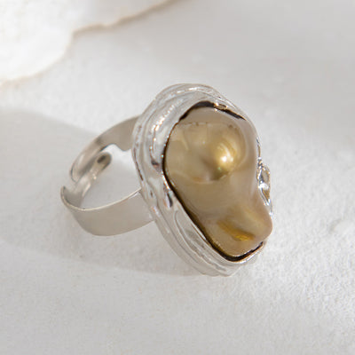 New Baroque pearl rings