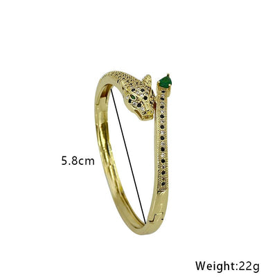 Snake Shaped Leopard Bracelet For Girl