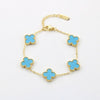 Four leaf clover bracelet for women