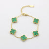 Four leaf clover bracelet for women