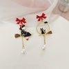 Bow cartoon character earrings