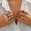 French retro luxury style ring set