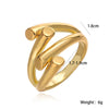 Simple irregular ring for women