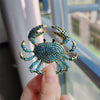 Full diamond crab brooch female