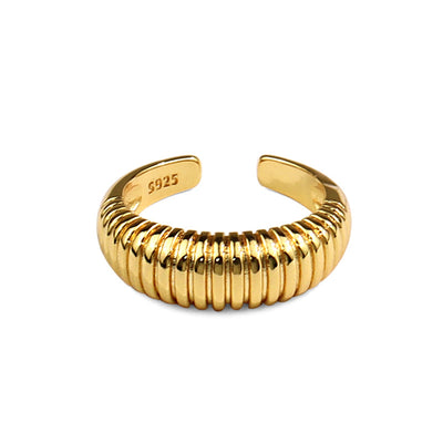 Spiral open index finger ring