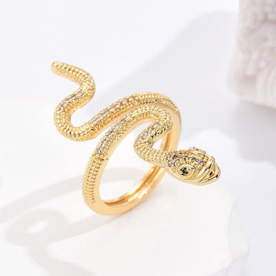 Snake shaped opening ring female