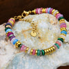 Dopamine colored natural bracelet for women