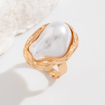 New Baroque pearl rings