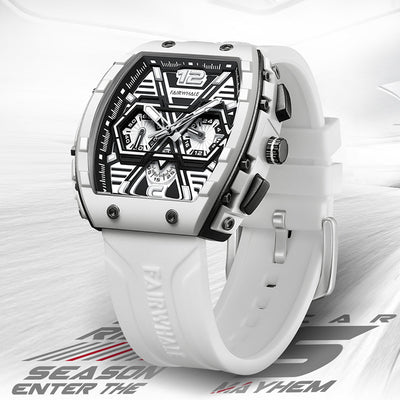 Men's multi-functional casual quartz wristwatch