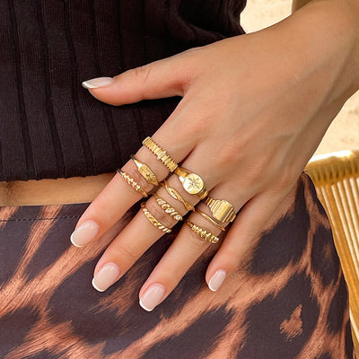 Vintage Irregular Gear Ring