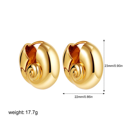 New novel design spiral ear buckle