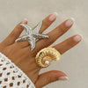 Imitation pearl adjustable ring