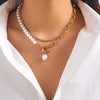 Fashionable pearl pendant necklace