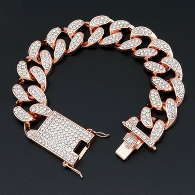 Cuban Chain Hiphop Rap Bracelet For Men