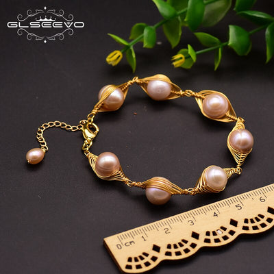 Handmade Pearl Adjustable Bracelet For Women