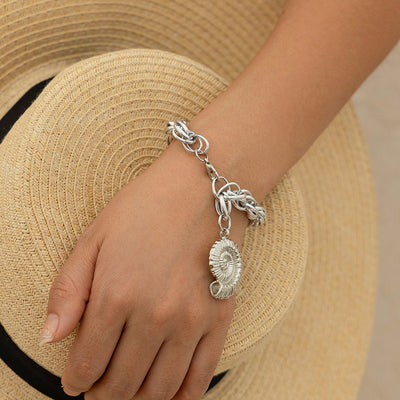 Ocean Wind Conch Tassel Bracelet For Women