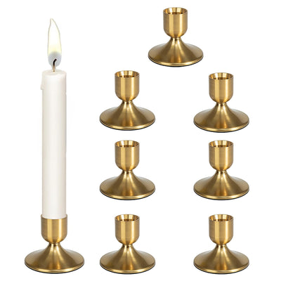 Gold candle holder