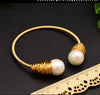 Handmade Pearl  Wedding  Bamgle For Women