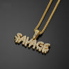 Necklace savage letter Pendant