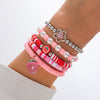 Sweet acrylic bracelet set