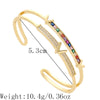 Double-layer V-shaped opening bracelet