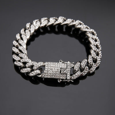 Cuban Chain Hiphop Rap Bracelet For Men