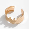 Irregular concave convex V-shaped notch bracelet