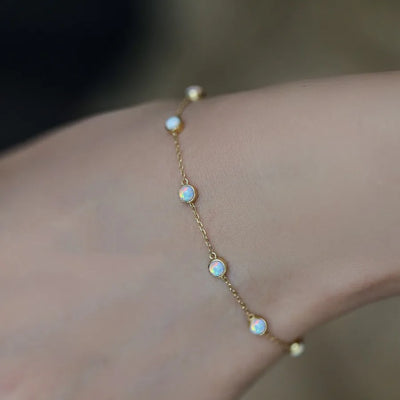 Retro Seven Opal Luxury Bracelet For Wedding