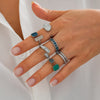 French retro luxury style ring set