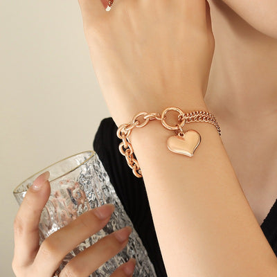 Cuban Chain Love Bracelet