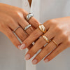 Fashion 3-piece opening ring set