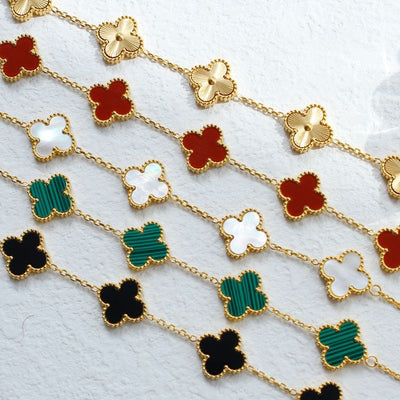 Four leaf clover bracelet for women