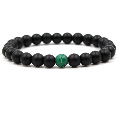 Malachite couple bracelet