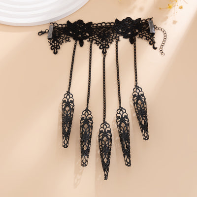 Black Diamond Finger Bracelet for Women