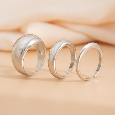 Fashion 3-piece opening ring set