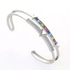 Double-layer V-shaped opening bracelet