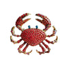 Full diamond crab brooch female