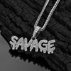 Necklace savage letter Pendant