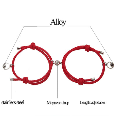 2PCS/SET couple magnetic attraction Bracelet gift