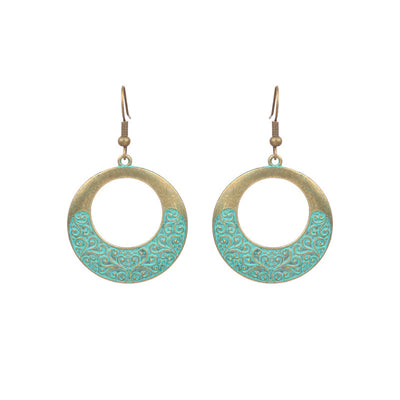 Retro Ethnic Style Water Droplets Drop Earrings